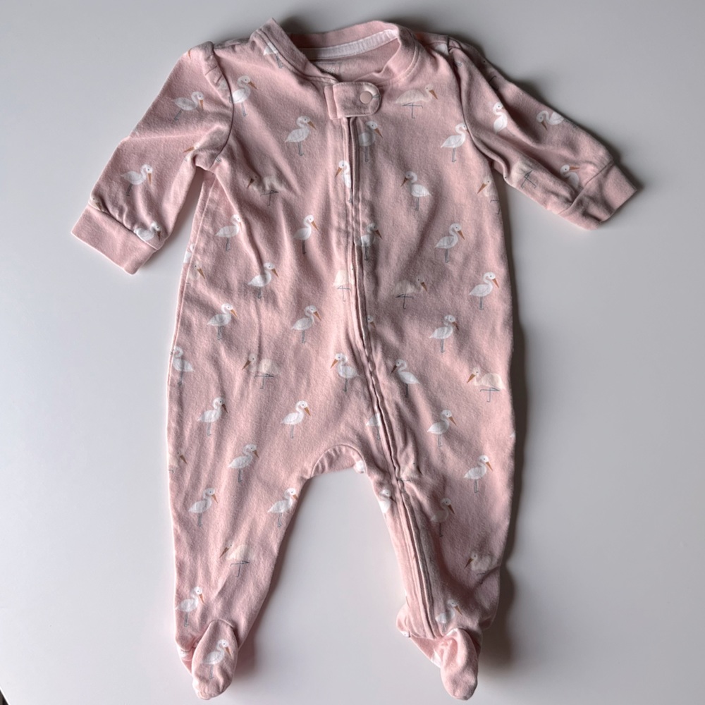 Baby Gap girl one piece pjs EUC size 0-3